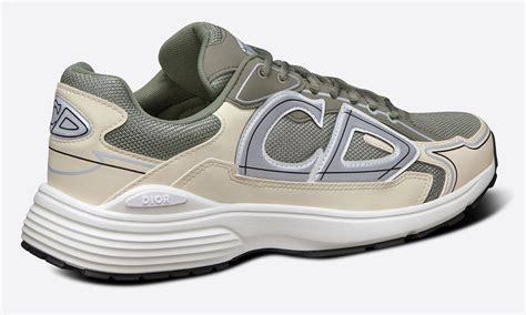 olive dior shoes|B30 Sneaker Olive Mesh and Cream Technical Fabric .